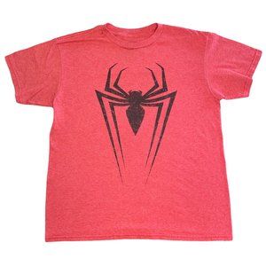 Marvel Spider-Man Red Logo T-shirt Shirt Size Medium